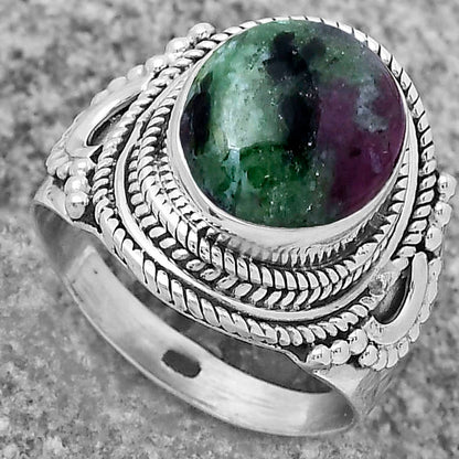 Natural Ruby-Zoisite - Africa Ring size-7.5 R-1570 SDR173412