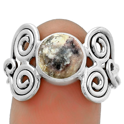 Spiral - Indian Blanket Jasper Ring size-8.5 R-1658 SDR173669