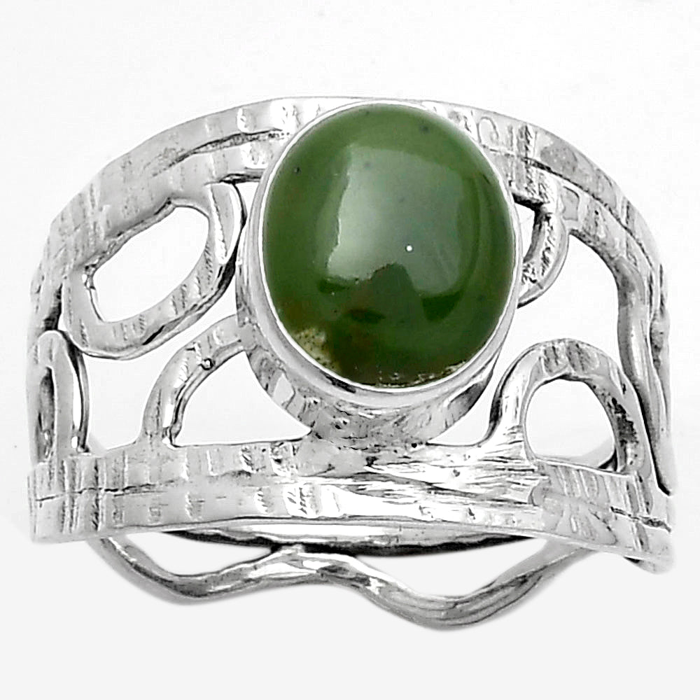Natural Chrome Chalcedony Ring size-8 R-1133 SDR174024