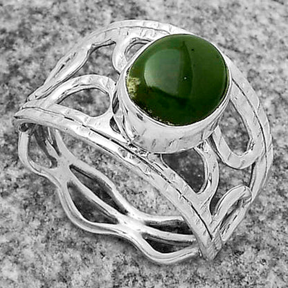 Natural Chrome Chalcedony Ring size-8 R-1133 SDR174024