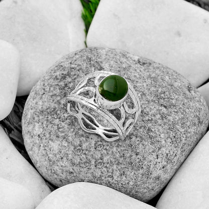 Natural Chrome Chalcedony Ring size-8 R-1133 SDR174024