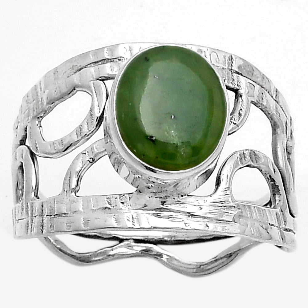 Natural Chrome Chalcedony Ring size-7 R-1133 SDR174043