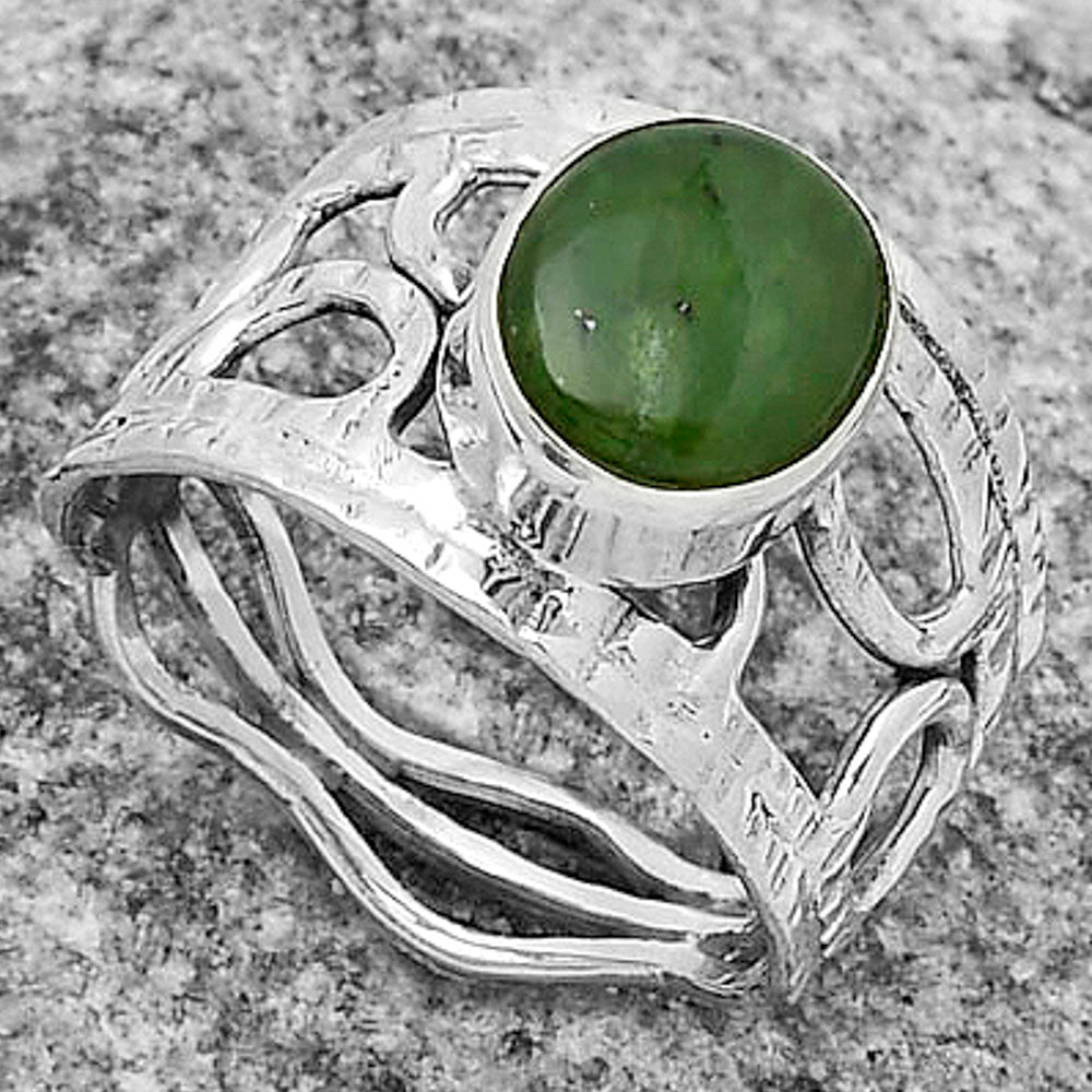 Natural Chrome Chalcedony Ring size-7 R-1133 SDR174043