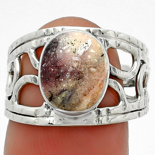 Natural Indian Blanket Jasper Ring size-7.5 R-1133 SDR174050