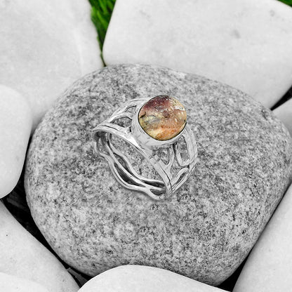 Natural Indian Blanket Jasper Ring size-7.5 R-1133 SDR174050