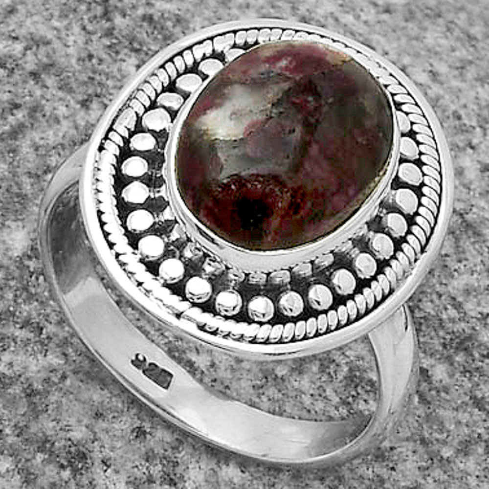 Natural Tourmaline Quartz Ring size-6 R-1469 SDR174075