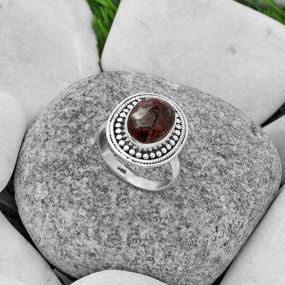 Natural Tourmaline Quartz Ring size-6 R-1469 SDR174075