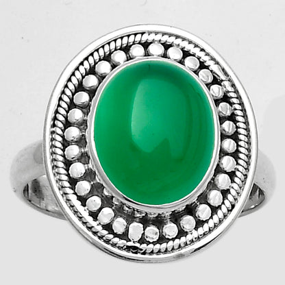 Natural Green Onyx Ring size-7 R-1469 SDR174081