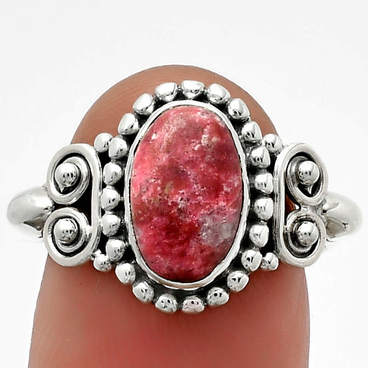 Natural Pink Thulite - Norway Ring size-7 R-1283 SDR174232