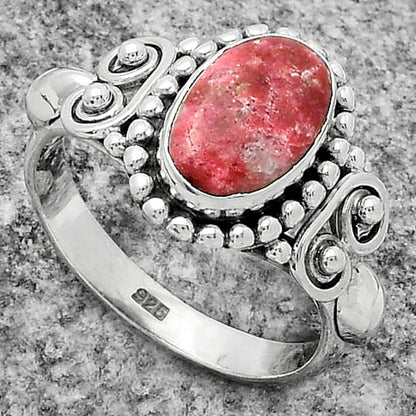 Natural Pink Thulite - Norway Ring size-7 R-1283 SDR174232