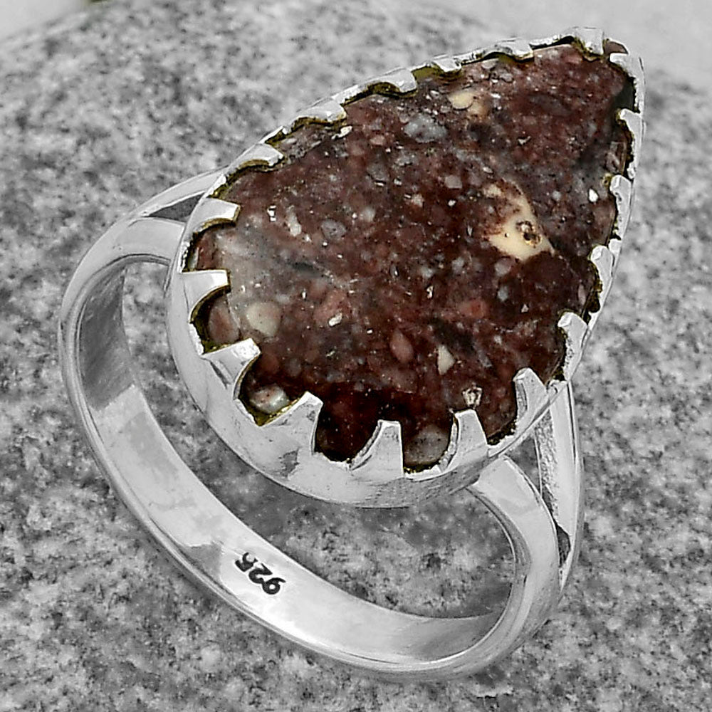 Natural Wild Horse Jasper Ring size-8.5 R-1210 SDR174331
