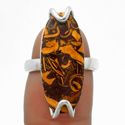 Coquina Fossil Jasper - India Ring size-6.5 R-1479 SDR174369