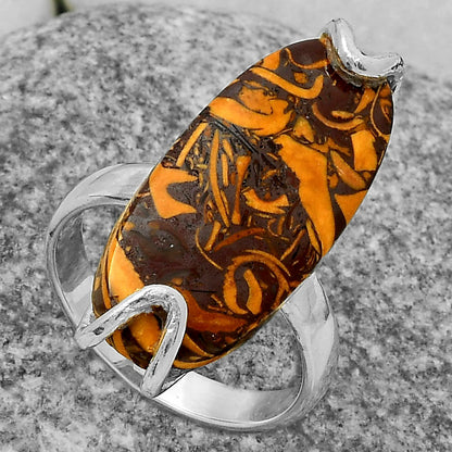Coquina Fossil Jasper - India Ring size-6.5 R-1479 SDR174369