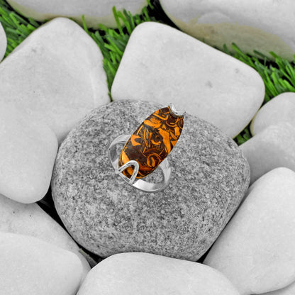 Coquina Fossil Jasper - India Ring size-6.5 R-1479 SDR174369