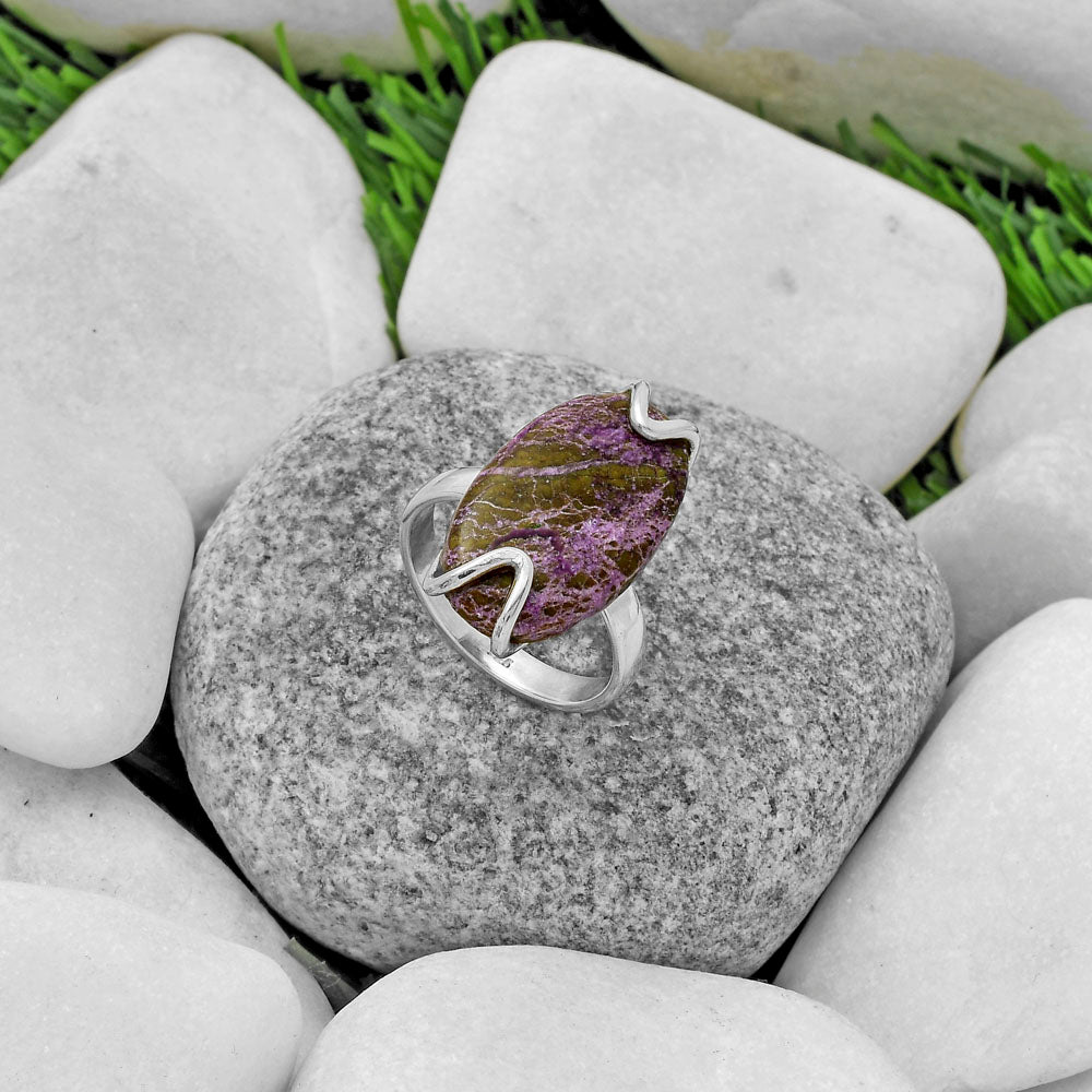 Natural Purpurite - South Africa Ring size-7 R-1479 SDR174371