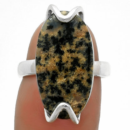 Natural Russian Honey Dendrite Opal Ring size-6.5 R-1479 SDR174385