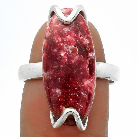 Natural Pink Thulite - Norway Ring size-7.5 R-1479 SDR174389