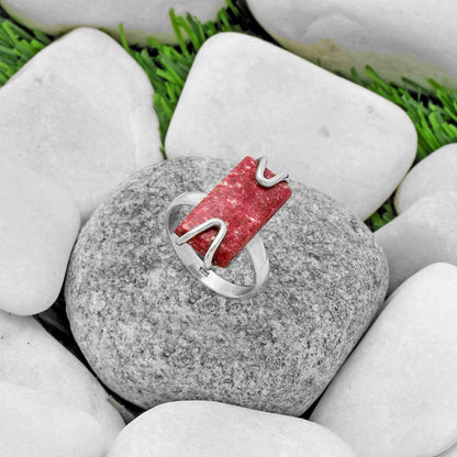 Natural Pink Thulite - Norway Ring size-8.5 R-1479 SDR174395