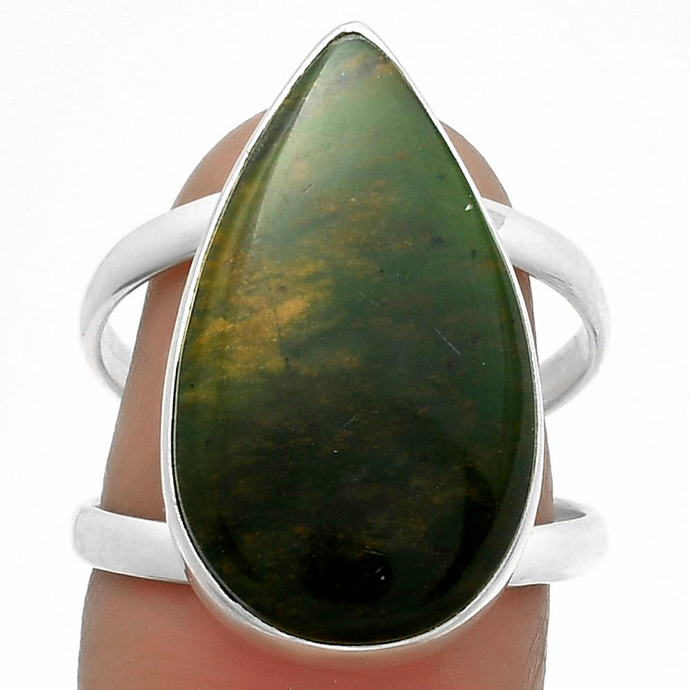 Natural Chrome Chalcedony Ring size-7 R-1002 SDR174435