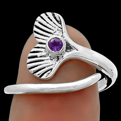 Mermaid Tail Charm - Amethyst Ring size-8.5 R-1070 SDR174515