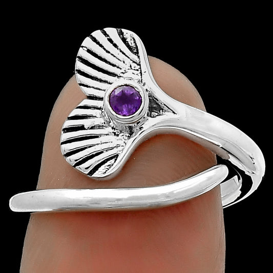 Mermaid Tail Charm - Amethyst Ring size-8.5 R-1070 SDR174515