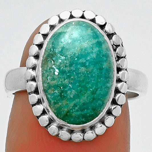 Natural Paraiba Amazonite Ring size-7.5 R-1071 SDR174554