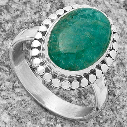 Natural Paraiba Amazonite Ring size-7.5 R-1071 SDR174554
