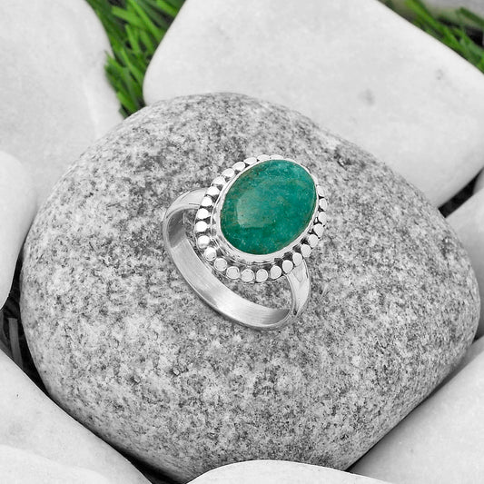 Natural Paraiba Amazonite Ring size-7.5 R-1071 SDR174554