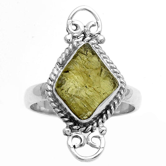 Natural Rare Kornerupine Rough Ring size-9 R-1500 SDR174593