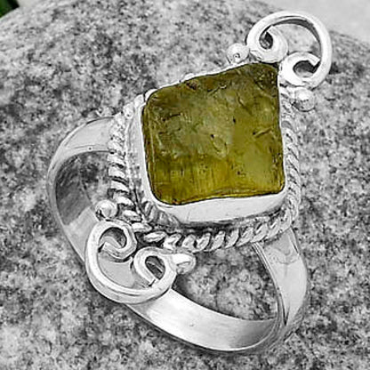 Natural Rare Kornerupine Rough Ring size-9 R-1500 SDR174593