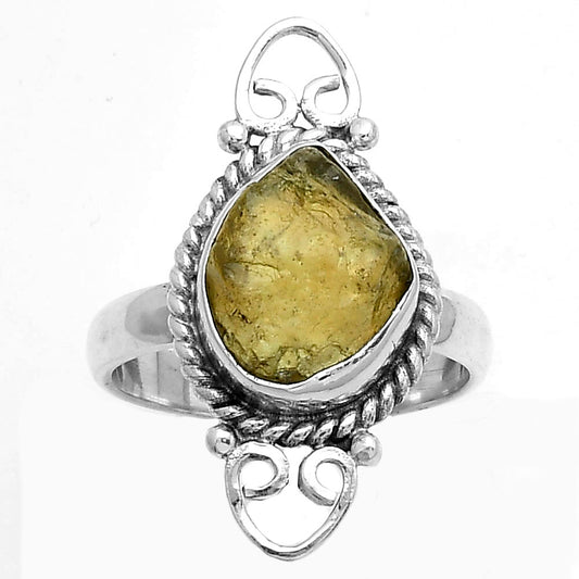 Natural Rare Kornerupine Rough Ring size-7.5 R-1500 SDR174618