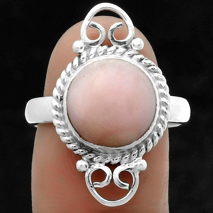 Natural Pink Opal - Australia Ring size-8.5 R-1500 SDR174621
