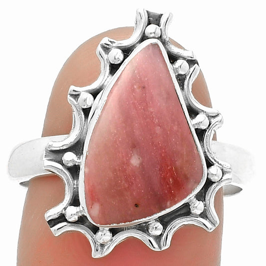 Natural Pink Tulip Quartz Ring size-9 R-1189 SDR174693