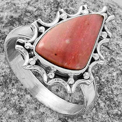 Natural Pink Tulip Quartz Ring size-9 R-1189 SDR174693
