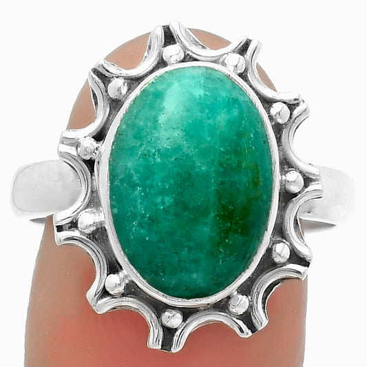Natural Paraiba Amazonite Ring size-9 R-1189 SDR174695