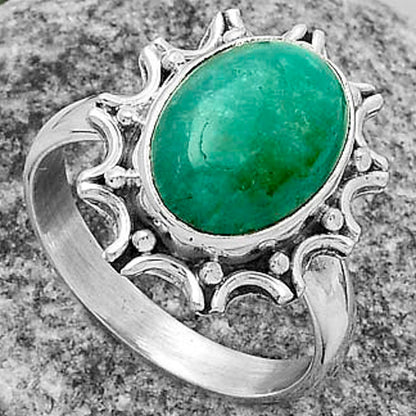 Natural Paraiba Amazonite Ring size-9 R-1189 SDR174695