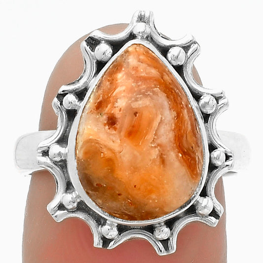 Natural Caramel Opal Ring size-7.5 R-1189 SDR174703