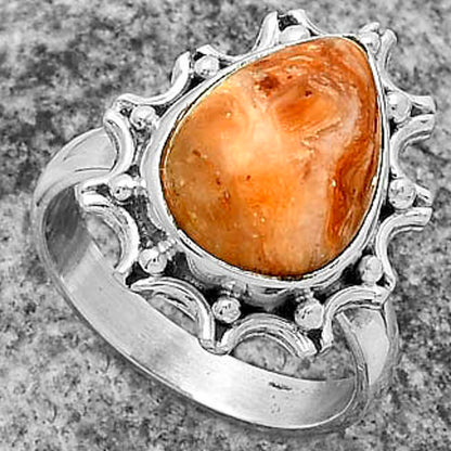 Natural Caramel Opal Ring size-7.5 R-1189 SDR174703