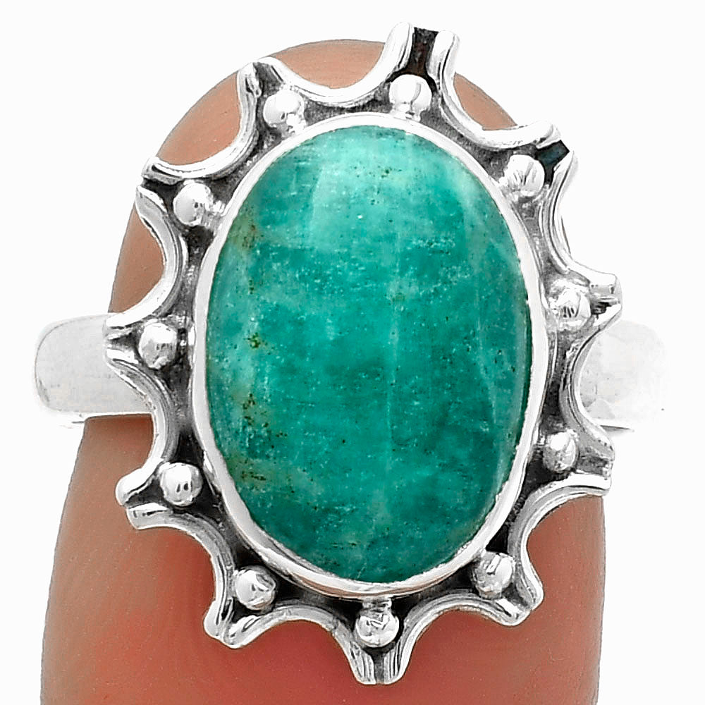 Natural Paraiba Amazonite Ring size-7.5 R-1189 SDR174705