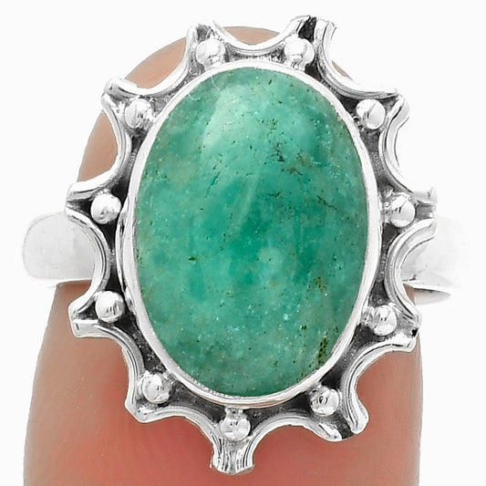 Natural Paraiba Amazonite Ring size-7.5 R-1189 SDR174708