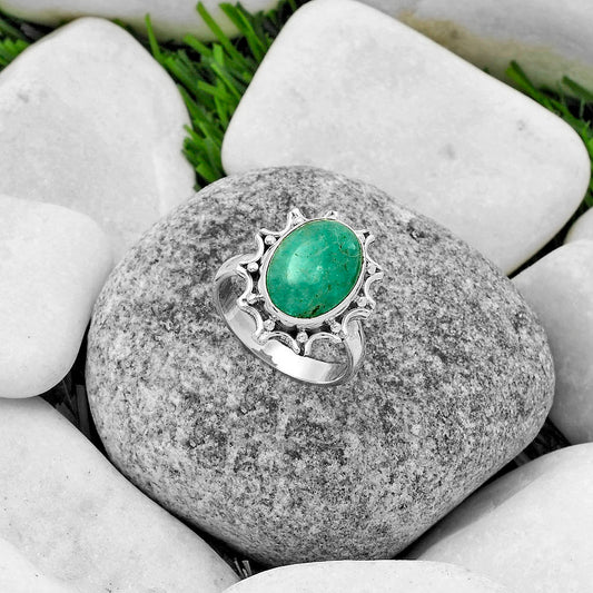 Natural Paraiba Amazonite Ring size-7.5 R-1189 SDR174708