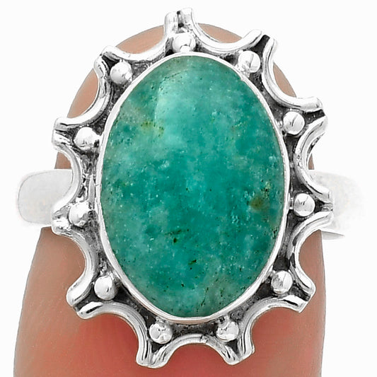 Natural Paraiba Amazonite Ring size-7 R-1189 SDR174709