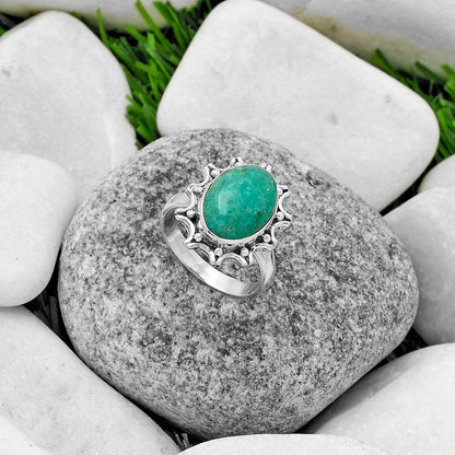 Natural Paraiba Amazonite Ring size-7 R-1189 SDR174709