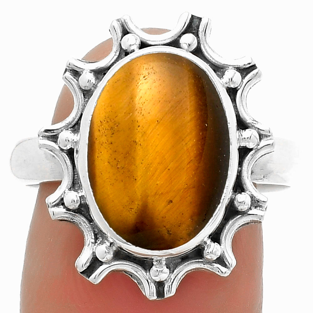 Natural Tiger Eye - Africa Ring size-9 R-1189 SDR174715