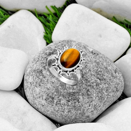 Natural Tiger Eye - Africa Ring size-9 R-1189 SDR174715