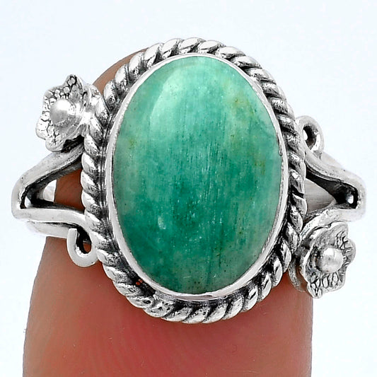 Natural Paraiba Amazonite Ring size-7 R-1345 SDR174754