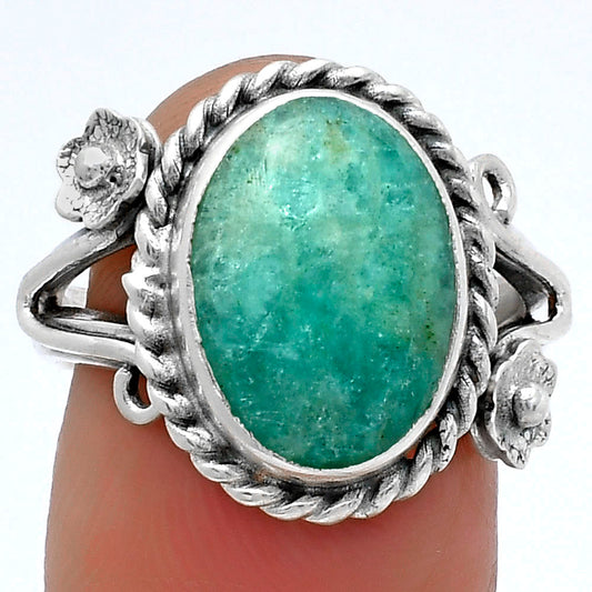 Natural Paraiba Amazonite Ring size-7 R-1345 SDR174755
