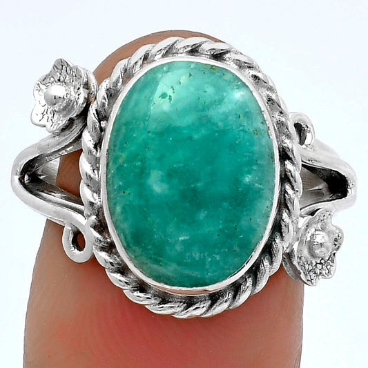 Natural Paraiba Amazonite Ring size-7.5 R-1345 SDR174761