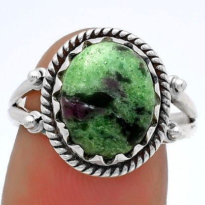 Natural Ruby-Zoisite - Africa Ring size-7.5 R-1474 SDR174826