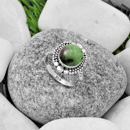 Natural Ruby-Zoisite - Africa Ring size-8 R-1154 SDR174889